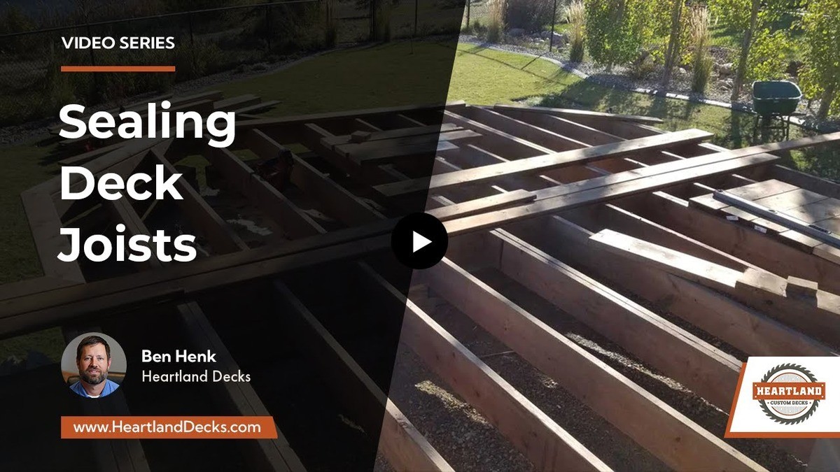 sealing or taping deck joists