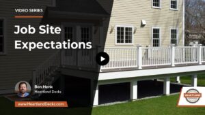 residential deck jobsite