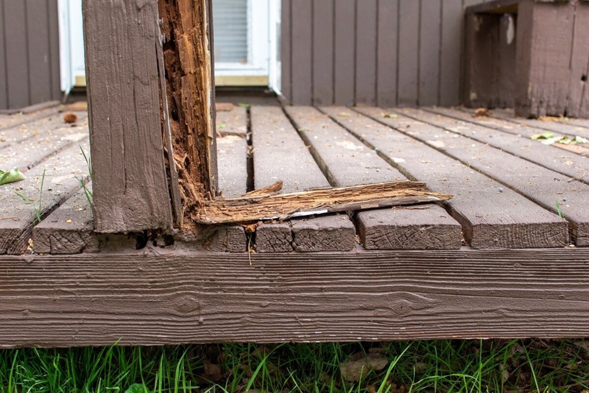 deck defects found during inspection