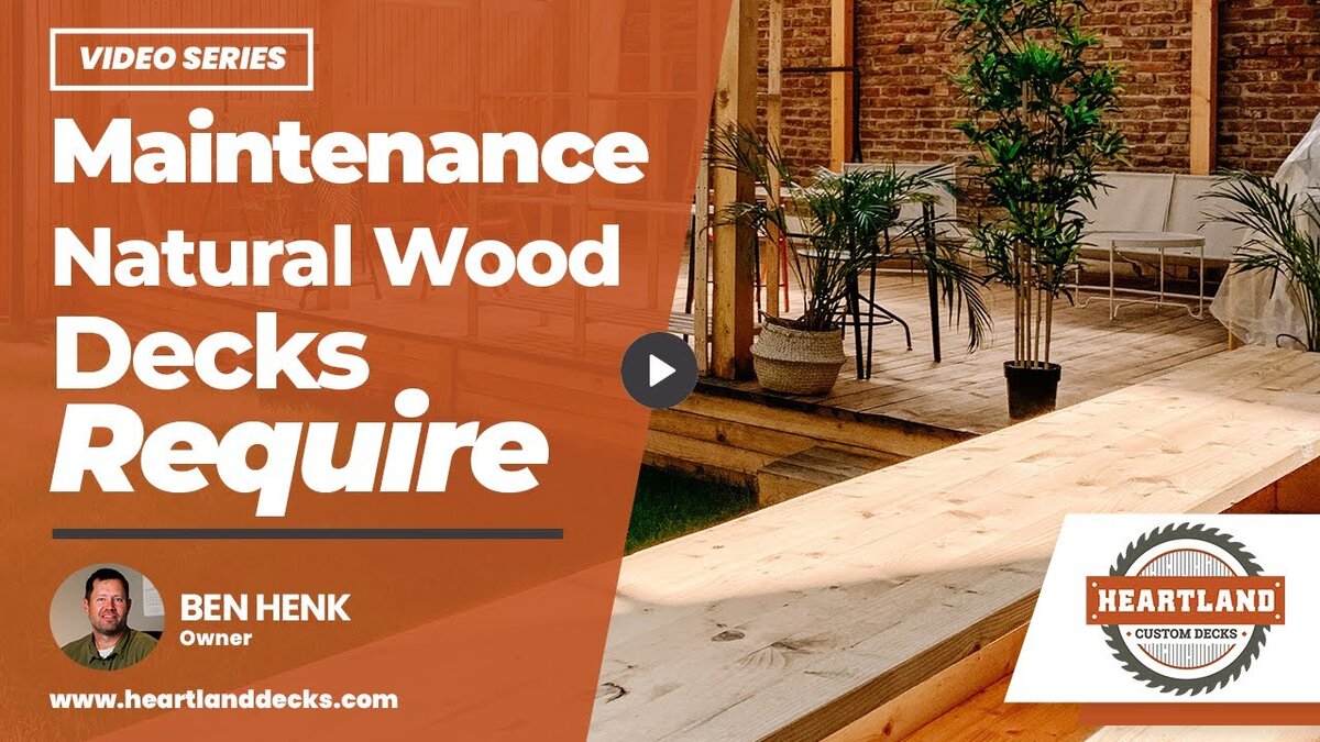 natural wood decks