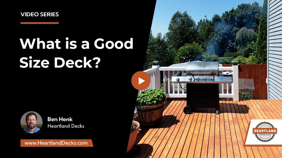 good size deck