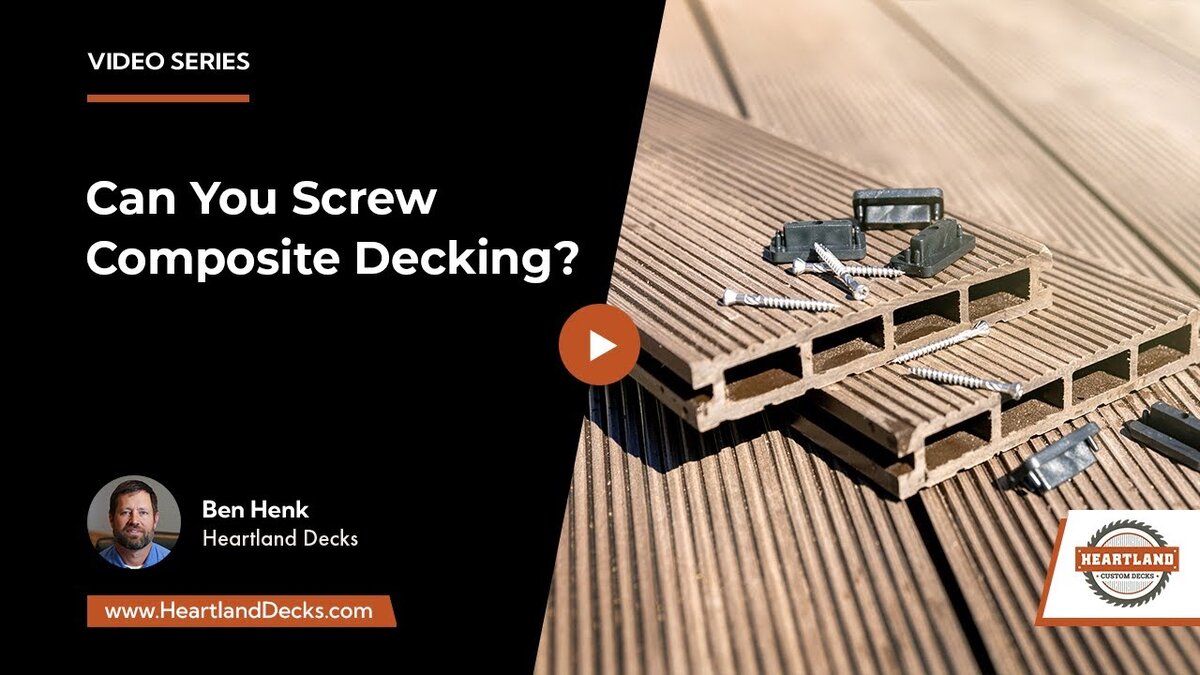 screw composite decking