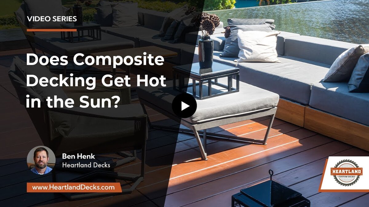 composite decking get hot