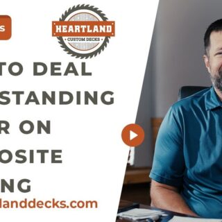 How to Deal with Standing Water on Composite Decking