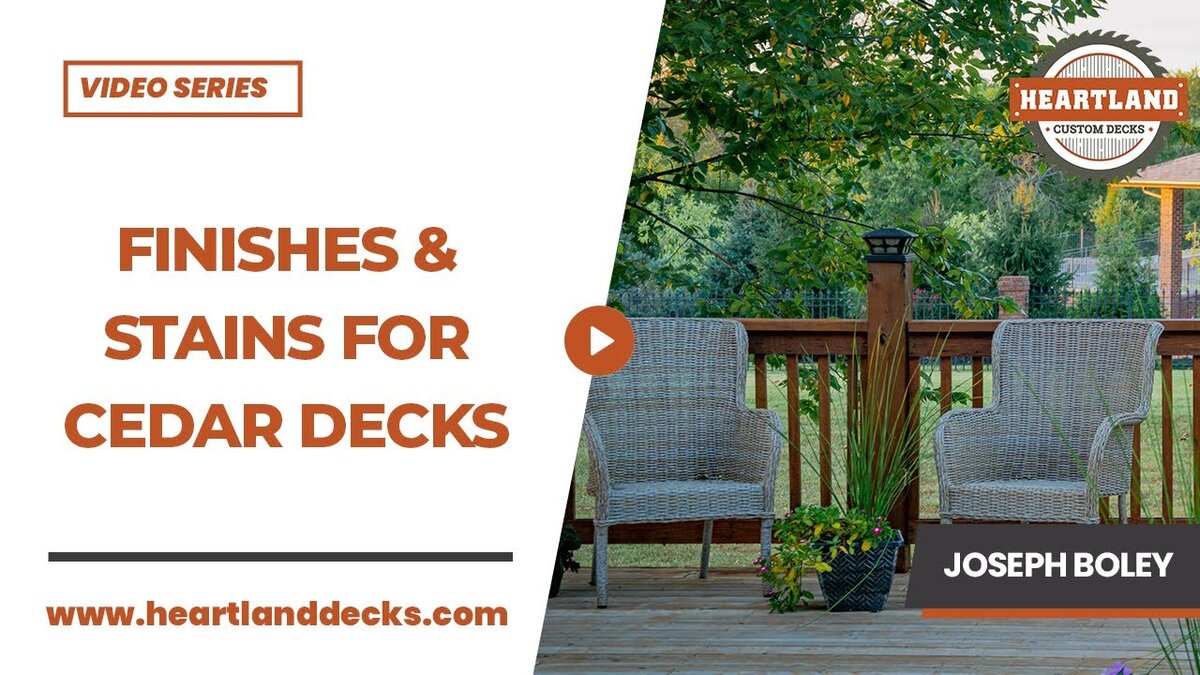 finishes & stains for cedar decks